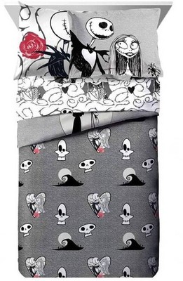 Disney Nightmare Before Christmas ''Moonlight'' Kids Bed Set-AB07RLX4L6N3