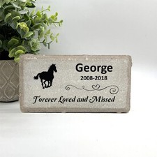 Horse Memorial - Personalized Pet Memorial Stone - Horse Loss sympathy Gift