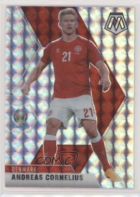2021 Panini Mosaic UEFA Euro 2020 Silver Mosaic Prizm Andreas Cornelius #34 7l6