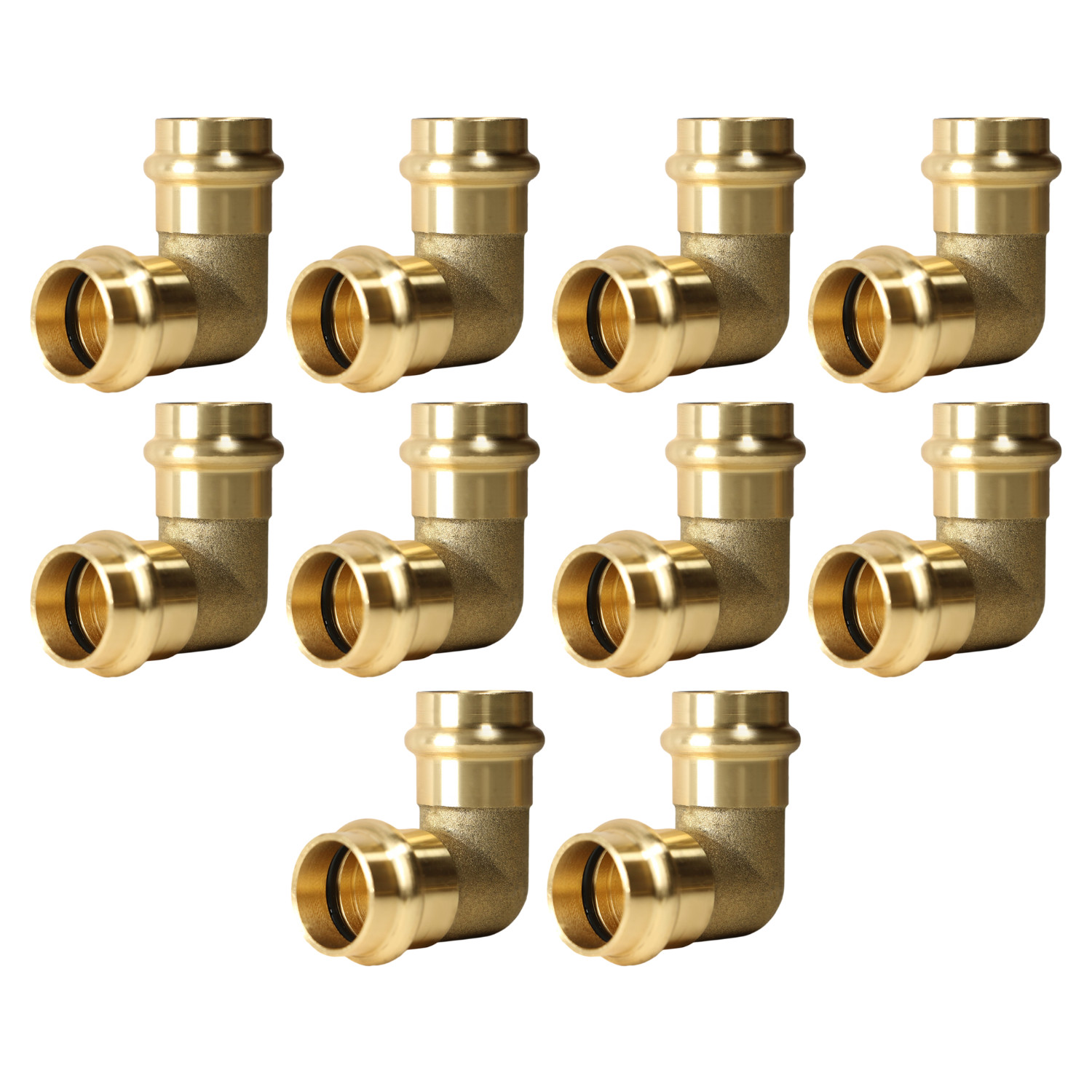 10 Pack XFITTING, 3/4" x 3/4" Press Elbow, NSF Certified