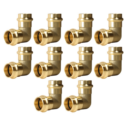 10 Pack XFITTING, 3/4" x 3/4" Press Elbow, NSF Certified