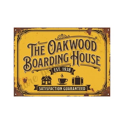 Vintage Advertising Sign Print Boarding House Retro 1940s, 5'' x 7'' Accent Print