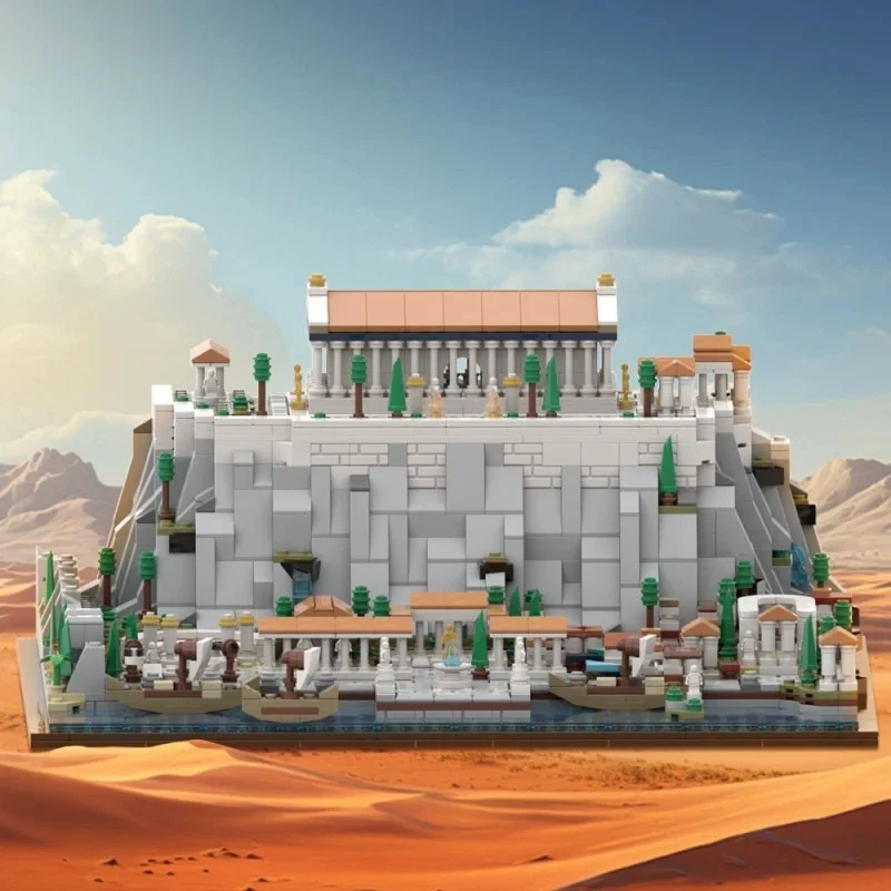 🏛️ 1970pcs Ancient Temple MOC Model – Greece Acropolis Replica Gift - Image 2 of 4