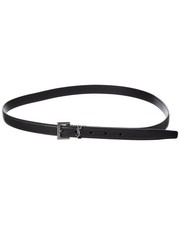 Saint Laurent Cassandre Thin Leather Belt Men's