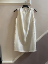 MANGO LADIES IVORY SLEEVELESS MINI DRESS SIZE MEDIUM, 10 UK
