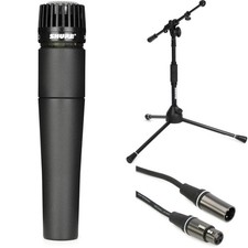 Shure SM57 Instrument Microphone Pack with Short Stand and Cable
