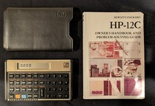 Vintage HP 12C Financial Calculator USA Made Tested Working w/ Original Case