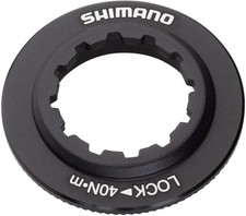 Shimano SM-RT81 Center Lock Brake Rotor Lock Ring and Washer, Black