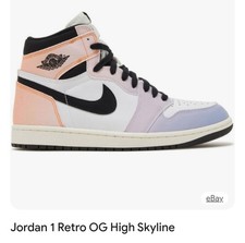Size 10 - Air Jordan 1 Retro OG High Skyline for sale online | eBay