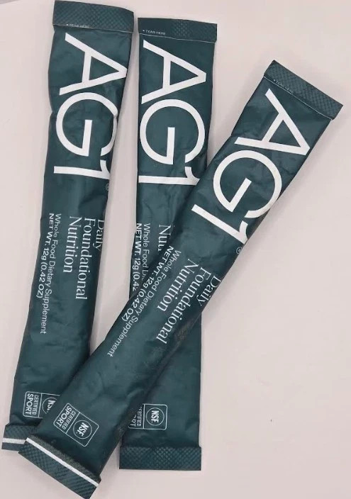 25x AG1 Athletic Greens Travel Size Powder Sachets