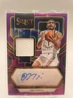 2023-24 Panini Select Autographed Memorabilia Obi Toppin Purple Prizm 92/99