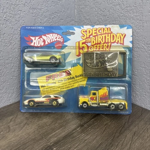 1983 Hot Wheels 67 Camaro Vintage 15th Birthday Belt Buckle 3 Car Set Free Ship