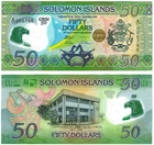 2026 Solomon Islands 50 Dollars Banknote UNC P40 Polymer Golden Jubilee