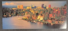 Vintage Blank Note Card - Meydenbauer Bay - Bellevue Washington - 4x9 Inch -1992