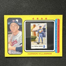 Topps 2022 Heritage Harmon Killebrew 1973 Stamp Relic #73PS-HK Twins /50