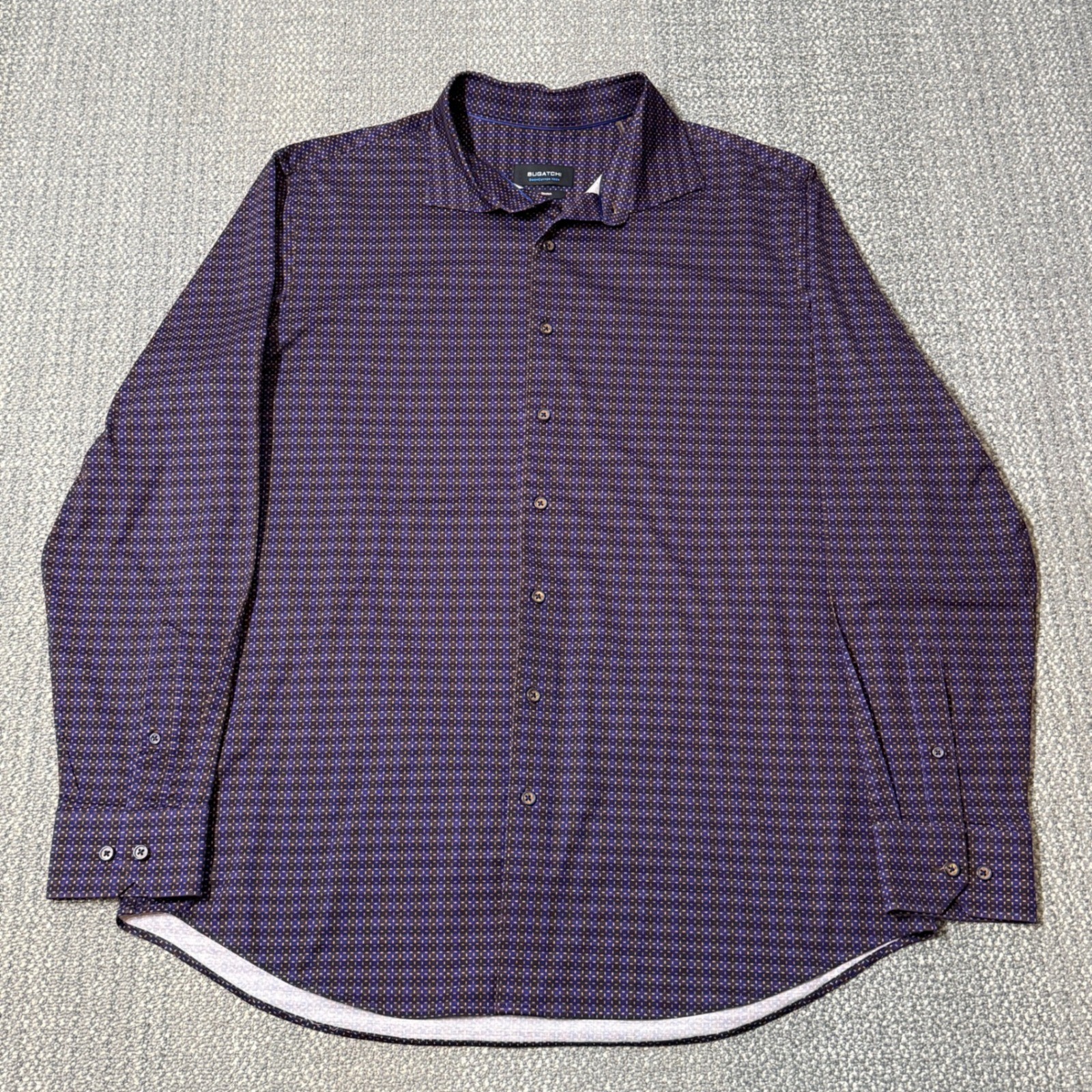 Bugatchi Ooohcotton Tech Geometric Button Up Shir… - image 2