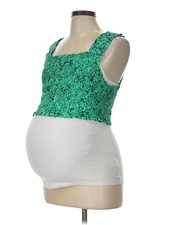 NWT Isabel by Ingrid Isabel Women Green Tank Top L Maternity