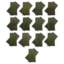 Mercian Regiment Rank Slides - Pair of Mercian Epaulettes