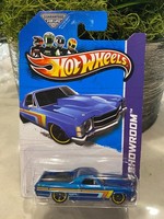 2013 Hot Wheels #233 Hw Showroom-Muscle Mania '71 El Camino Blau W / Schwarz MC5