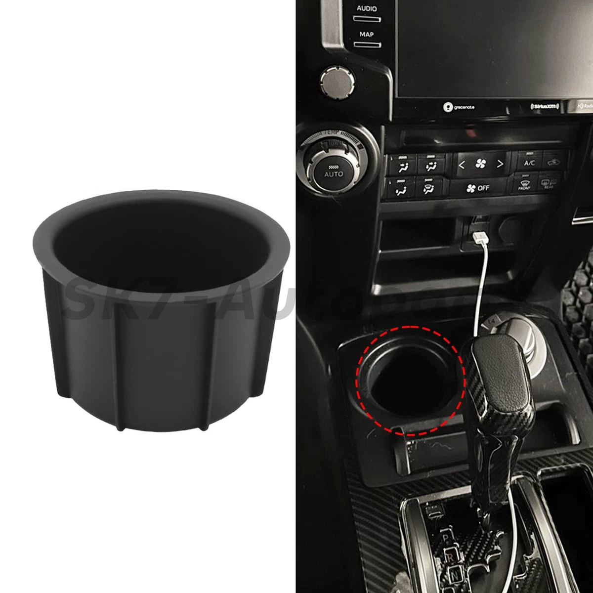 AOTEMILK Cup Holder Insert for Toyota 4Runner 2010-2022 Drink