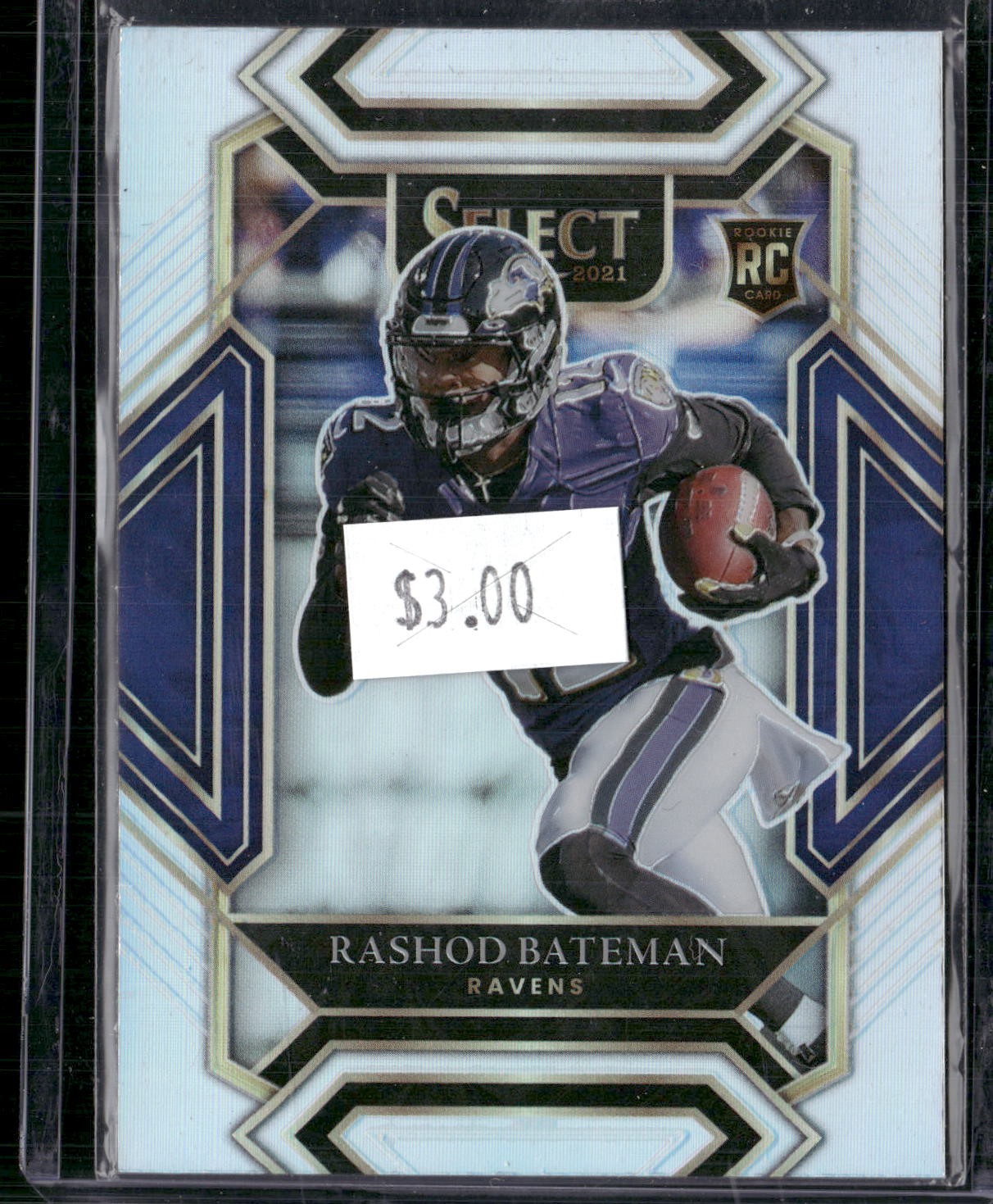 2021 Panini Select #255 Rashod Bateman Silver Prizm