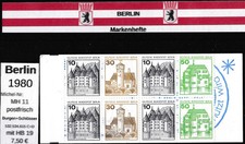 Berlin 1980 MiNr.: MH 11 odświeżony zeszyt znaczkowy