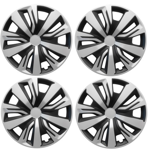 15 POUCES En Argent Noir / 4x
