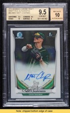 2014 Bowman Draft Chrome Pick Matt Chapman BGS 9.5 GEM MINT Auto READ 03k2