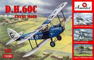 de Havilland DH.60C Cirrus Moth / 1:72 - Amodel 72280