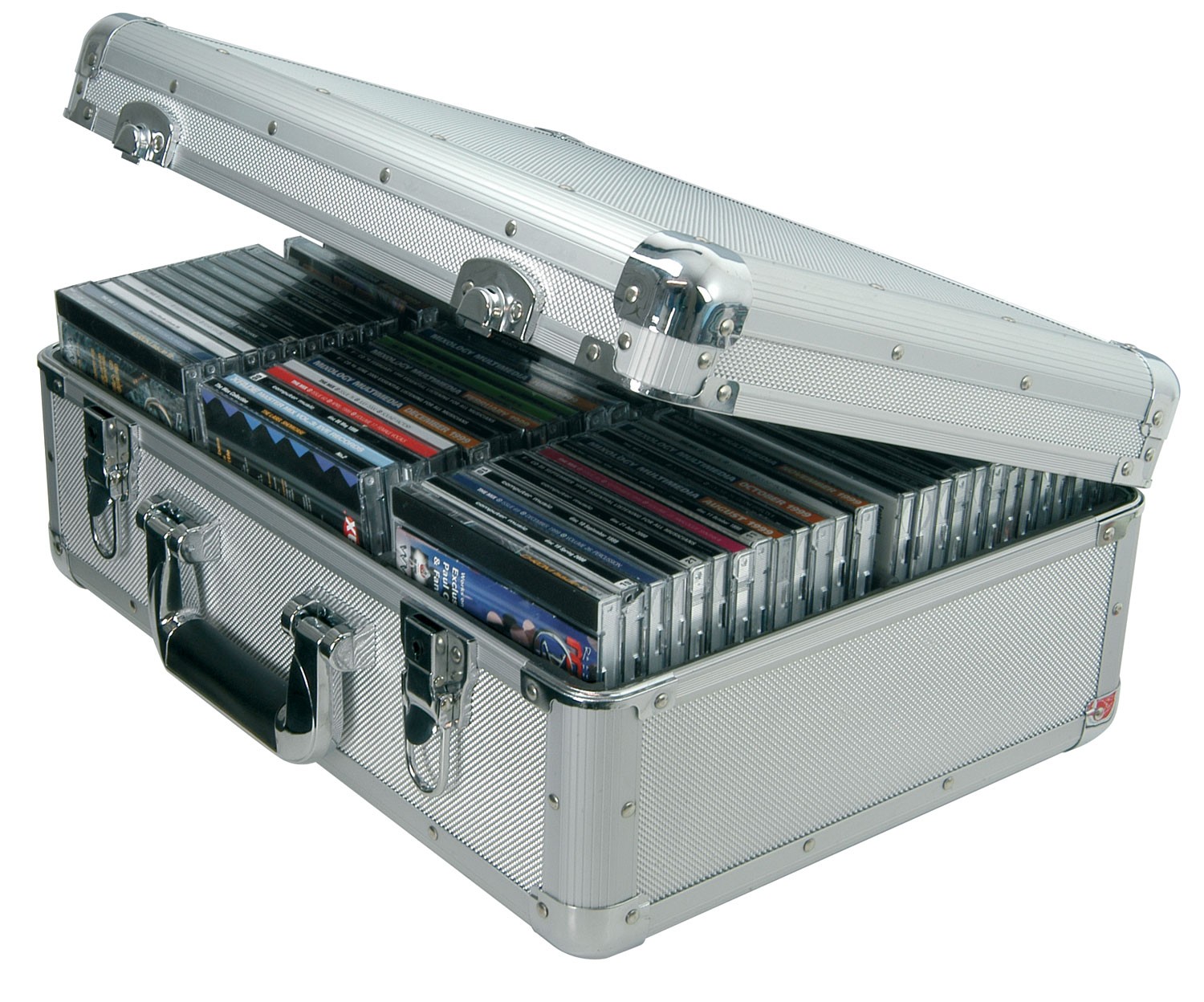 CD Flight Case Holds 80 CD/DVD