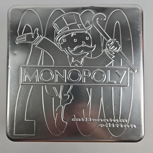 Monopoly Millennium Edition Vintage Parker Brothers Complete In Collector's Tin