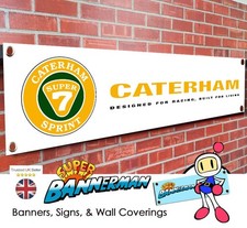 Caterham 7 Banner für Garage, Werkstatt, Showroom etc.