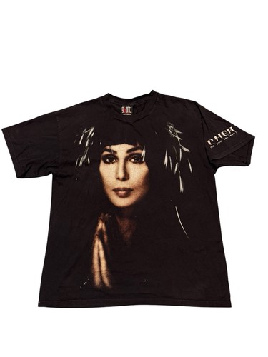 Vintage Band — Cher T Shirt Adult 23x30 Do You Believ