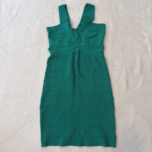 bebe green bandage dress Bek Olive Green V Neck Dress main image 1