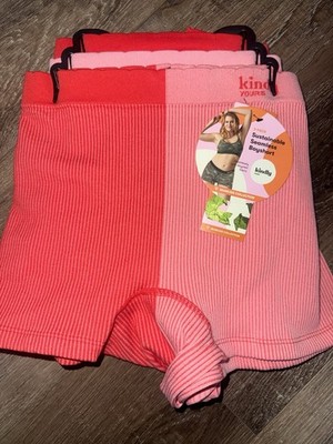Kindly Yours ~ 3-Pair Womens Boyshort Seamless Underwear Nylon Blend ~ 3XL (22)