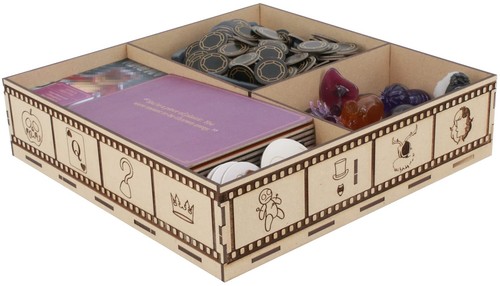 Game Organizer Compatible with Villainous - Wooden Game Organizing Box with M... - 第 5/8 張圖片