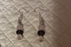 Artist Made Swirl Twist Pink Purple  lamp-work-facet crystal Quartz necklace set — photo 4