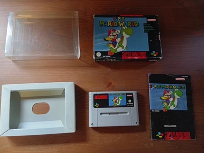 Super Mario World PAL SNES OVP Schutzhülle Super Nintendo CIB - Bild 1 von 4