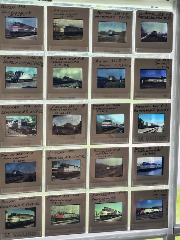 Vintage Amtrak Slides Lot 20 Rare Color Slides From The Early Years Of Amtrak !!