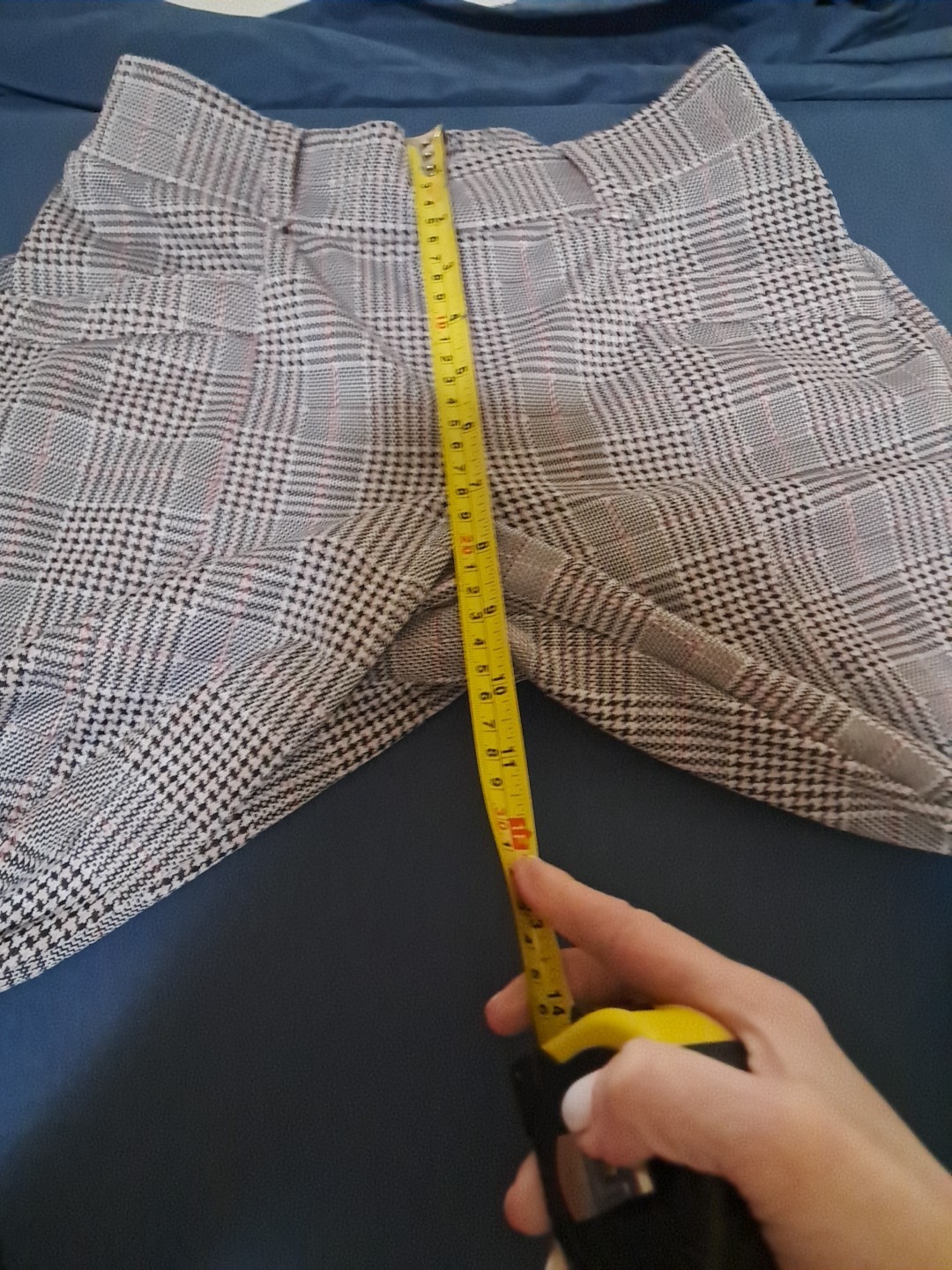 Rare: Maurices Women Size Small Pink.plaid Short Tweed Pants image 9