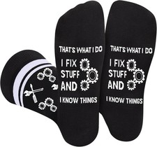 Funny Novelty Socks for Men Women  I  d Rather Be  Cool Stocking Christmas Gift