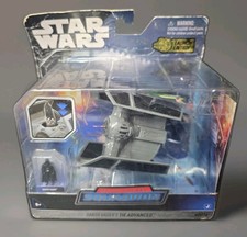 Star Wars Micro Galaxy Squadron Darth Vader's Tie Advanced Launch Edition