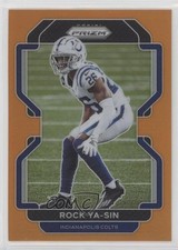 2021 Panini Prizm Orange Prizm 209/249 Rock Ya-Sin #28 s3g