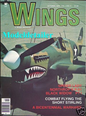 Wings Oct.76 Northrop P-61 Black Widow Short Sterling Warhawk Hansa