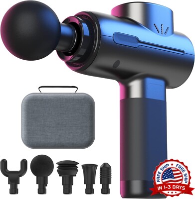 Pistola Masaje Corporal Alivio de Dolor Vibración Masajeador