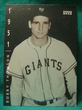 1994 Upper Deck Ken Burns' Baseball-The American Epic #58-Bobby Thomson