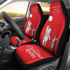 Funny A Balloon Winnie The Pooh Car Seat Covers Set Of 2