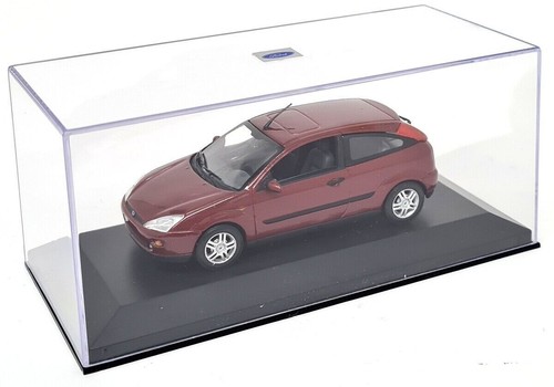 Minichamps 1/43 Ford Focus Mk1 3 Door 2002 Red Metallic Diecast Scale Model Car - Picture 3 of 6