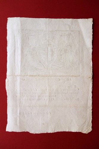 Compagnia de'Cartolari e Tentori Uniti Bologna Privatbeleg Holzschnitt 1763 - Bild 2 von 2