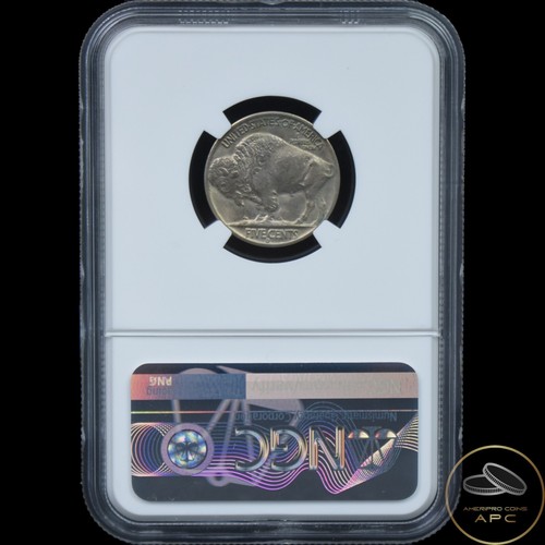 1938 D/D Buffalo Nickel FS-502 5C NGC MS64 D over D - Picture 2 of 2